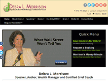 Tablet Screenshot of debralmorrison.com